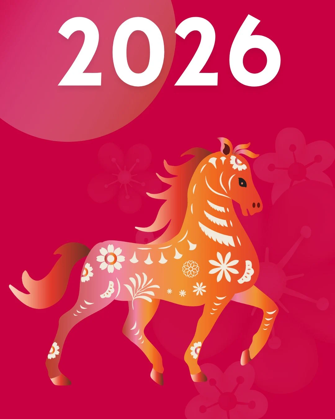 Illustration année Cheval de Feu 2026 astrologie chinoise