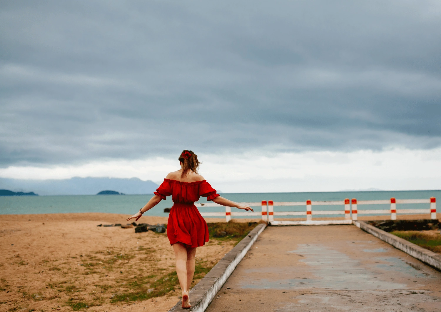femme en équilibre
